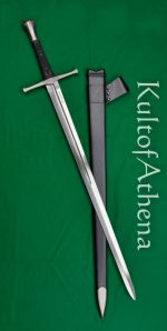 Honshu - Damascus Broadsword with Scabbard