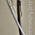 Musha Zetsurin Katana with Hidden Kozuka Blade - Dark Red Saya Scabbard