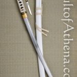 Musha Zetsurin Katana with Hidden Kozuka Blade - White Saya Scabbard