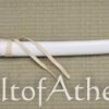 Musha Zetsurin Katana with Hidden Kozuka Blade - White Saya Scabbard