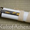 Musha Zetsurin Katana with Hidden Kozuka Blade - White Saya Scabbard