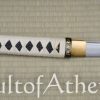Musha Zetsurin Katana with Hidden Kozuka Blade - White Saya Scabbard