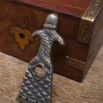 Antiqued Brass Belt End Chape - Lord of Battles
