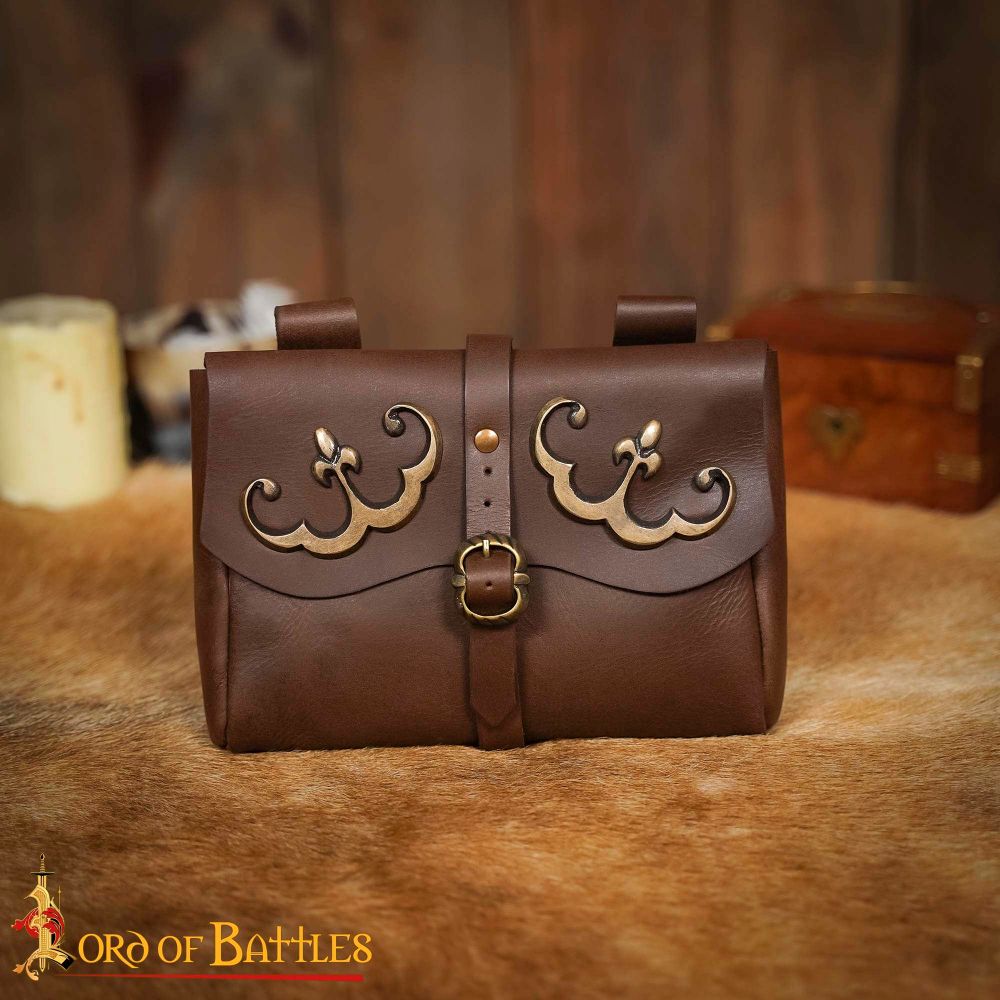 Handcrafted Leather Coin Pouch - Lord of Battles