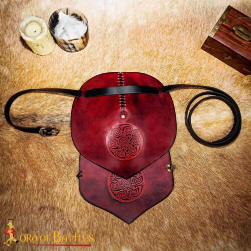 Leather Pauldron Embossed Design