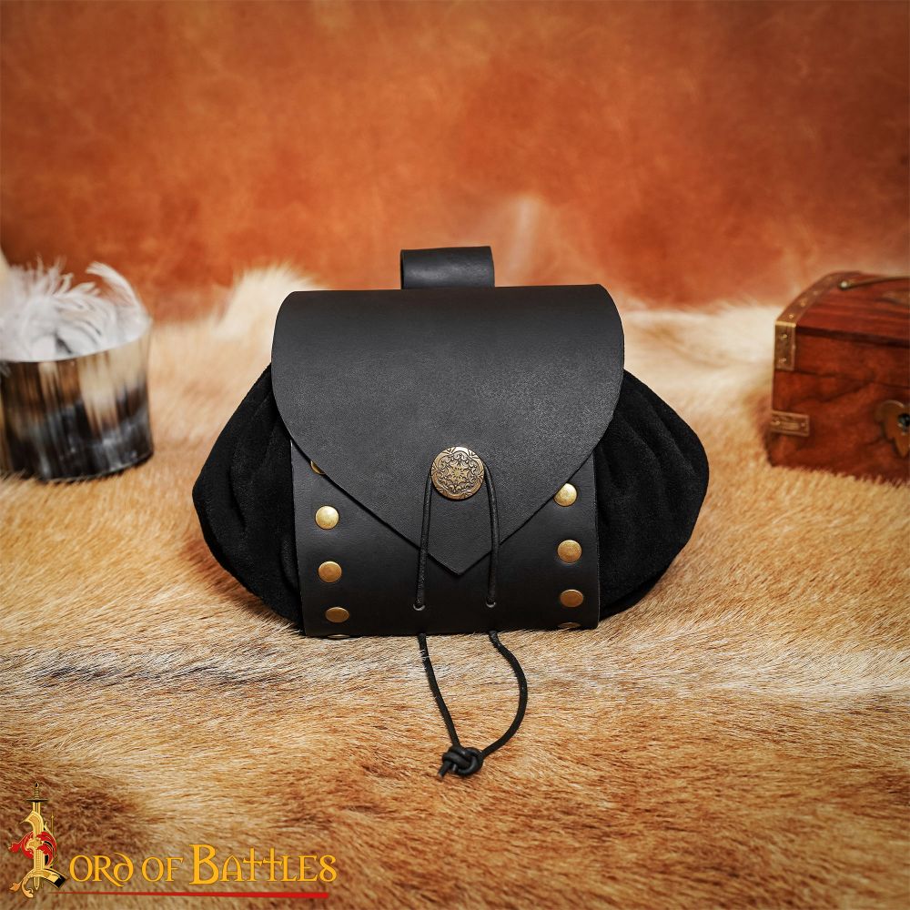 Late Medieval Leather Belt Pouch - Lord of Battles