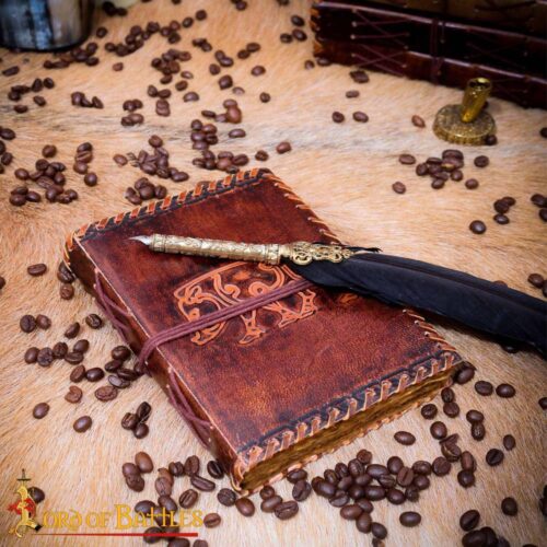 Celtic Boar Leather Medieval Journal – Lord of Battles