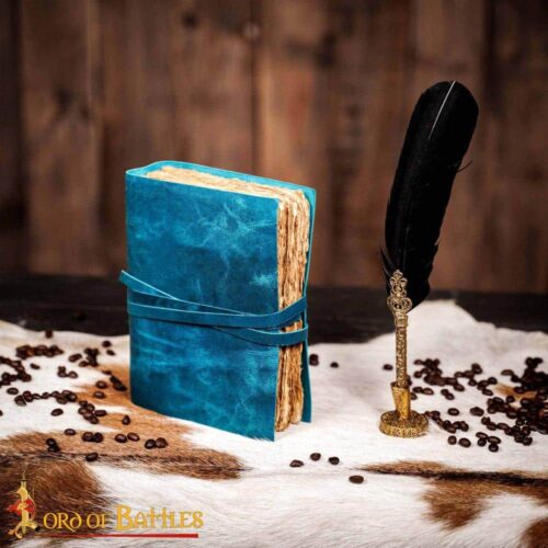 Medieval Blue Leather Journal – Lord of Battles