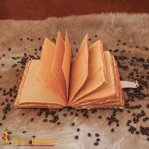 Medieval Leather Journal with 3 Gemstones – Lord of Battles