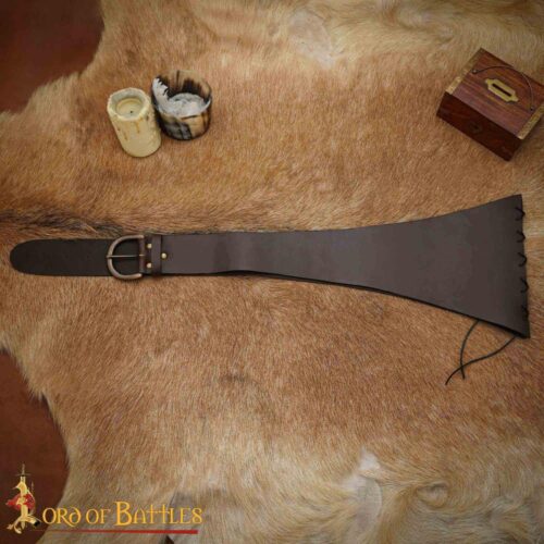 Barbarian’s Wide Leather Waist Belt – Lord of Battles