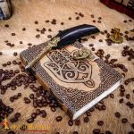 Hamsa Journal Handcrafted Genuine Leather Diary – Lord of Battles