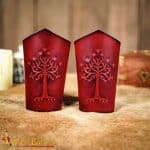 Men of the West Leather Bracer Set – Red – Lord of Battles