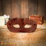 Leather Venetian Mask – Brown – Lord of Battles