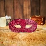 Leather Venetian Mask – Maroon – Lord of Battles