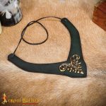 Leather Neck Collar – Green – Lord of Battles
