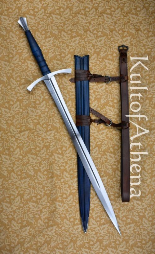 Valiant Armoury Craftsman Series - Long Leaf Blade Sword with Scabbard - Blue