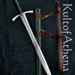 Valiant Armoury Craftsman Series - Long Leaf Blade Sword with Scabbard - Green
