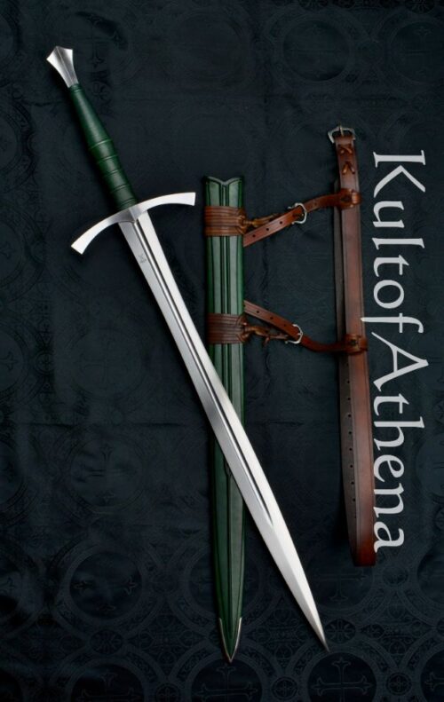 Valiant Armoury Craftsman Series - Long Leaf Blade Sword with Scabbard - Green