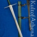 Valiant Armoury Craftsman Series - The Irish Ring Leaf Blade Long Sword with Scabbard - Green