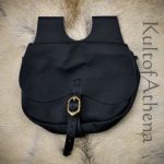 Deepeeka - Black Leather Belt Pouch