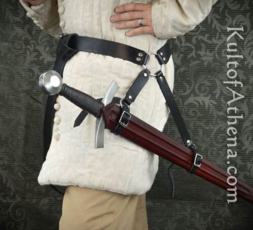 Deepeeka - Medieval Hanging Sword Belt - Black