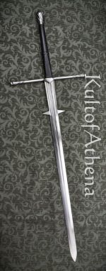 Del Tin Italian Two Handed Sword - Black Grip