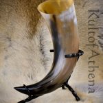 Lord of Battles - Hand Forged Iron Stand / Holder for Viking Drinking Horn