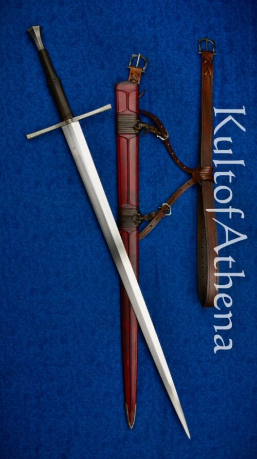 Vision -The Tauber XVIIIb Longsword with Scabbard - Collaboratively Crafted by Angus Trim and Valiant Armoury