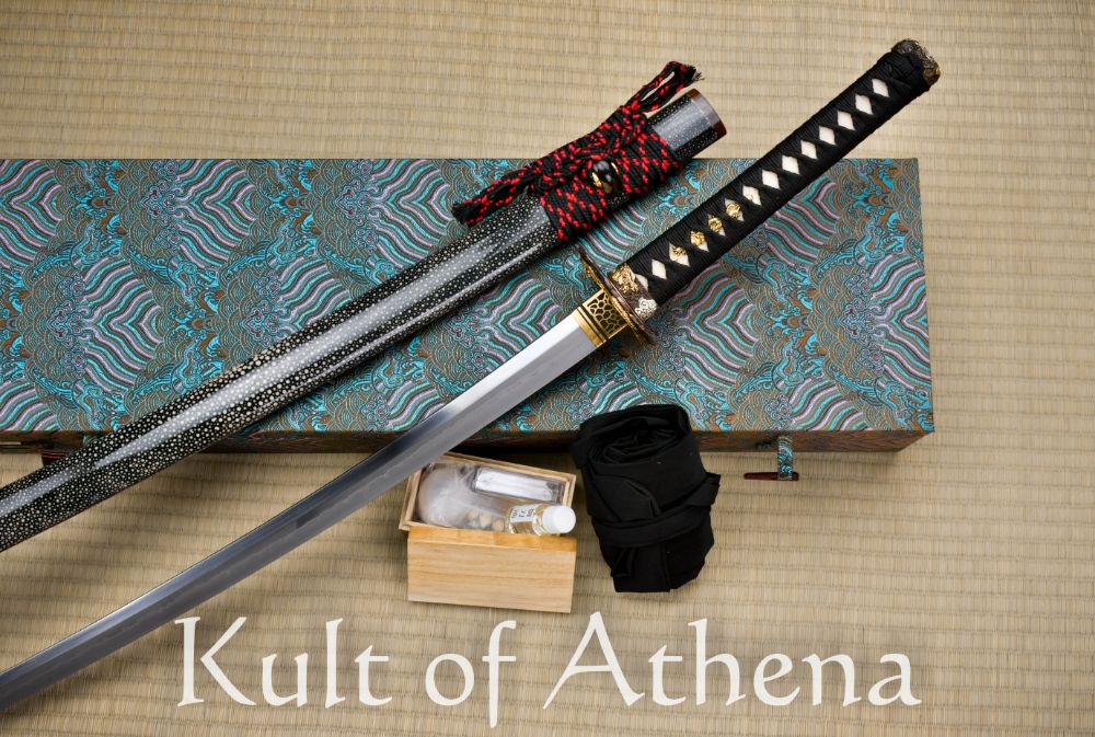 Iron Tsuba Japanese Samurai Sword Katana Damascus Steel Sharp Asia