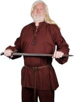 Mythrojan “Adventurer” Shirt with Lacing 100% Cotton Medieval Viking SCA LARP