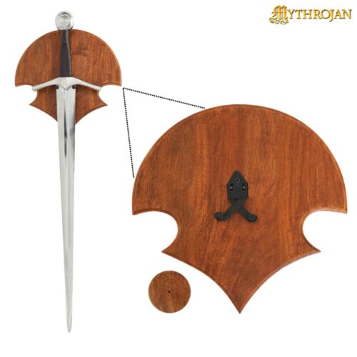 "Mythrojan Handwood Sword Plaque with 15mm & 20mm Screw"