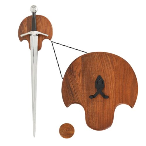 "Mythrojan Handwood Sword Plaque with 15mm & 20mm Screw"
