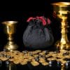 Mythrojan Ultimate Drawstring Dice Bag Multi-Section Pouch for LARP and Cosplay