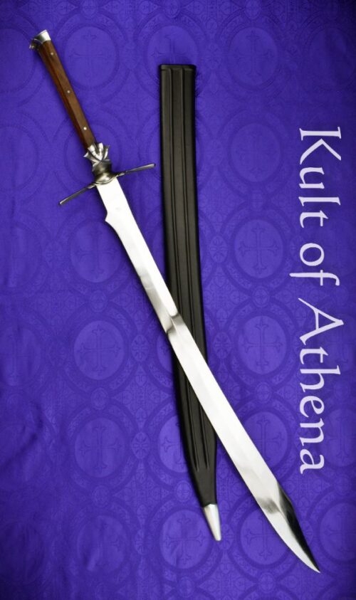 Darksword Armory - The Knochenbrecher Kriegsmesser with Black Scabbard