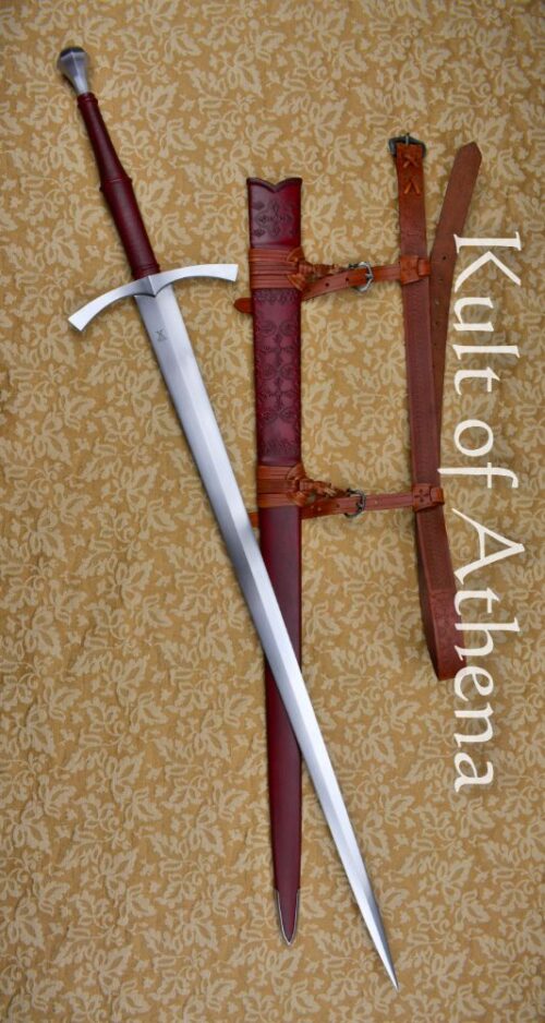 Valiant Armoury Craftsman Series - German Medieval Longsword - Red Scabbard