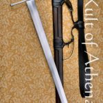 Vision -The Strasbourg Longsword with Scabbard - Brown - Collaboratively Crafted by Angus Trim and Valiant Armoury