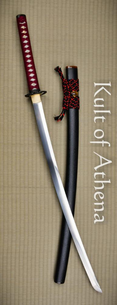 Katana sword japanese traditional samurai weapon as decoration Stock Photo