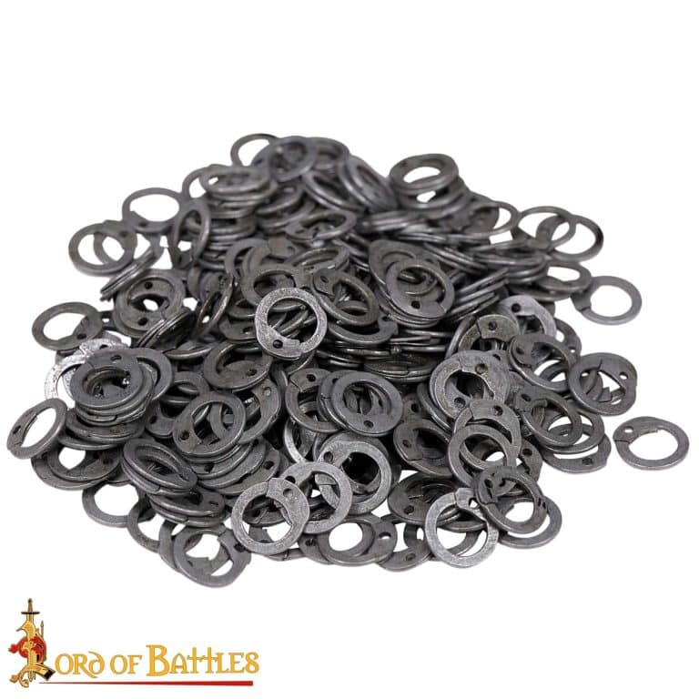 Chain Ring Riveted DFNM 1 kg Loose Chainmail Rings - Mild Steel Dome Riveted Flat Rings ...