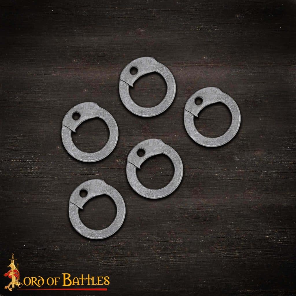 Chain Ring Riveted DFNM 1 kg Loose Chainmail Rings - Mild Steel Dome Riveted Flat Rings ...