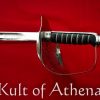 British 1897 Infantry Officer's Saber with Brown Leather Wood Core Scabbard - Universal Swords