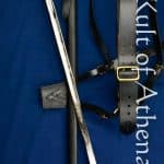 British 1897 Infantry Officer's Saber with Black Leather and Wood Scabbard and Sam Browne Sword Belt - Universal Swords