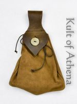 High Capacity Medieval Belt Pouch - Brown - Lord of Battles