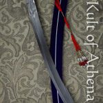 Damascus and Silver Koftgari Indian Talwar with Blue Scabbard 1- Universal Swords