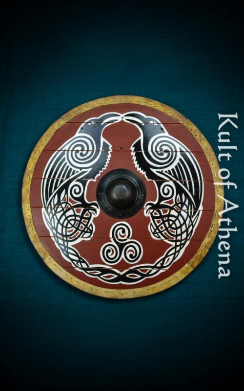 Huginn and Muninn Viking Shield - Deepeeka