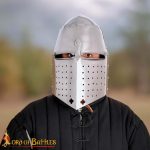 Pembridge 14th Century Great Helm - 14 Gauge - Lord of Battles