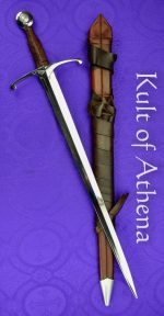 Darksword Armory - The Squire Sword with Integrated Sword Belt - Brown