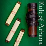 Deepeeka - Roman Leather Capsa (Scroll holder) with 3 Scrolls