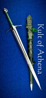 Darksword - The Sword of Bannockburn with Integrated Sword Belt - Green