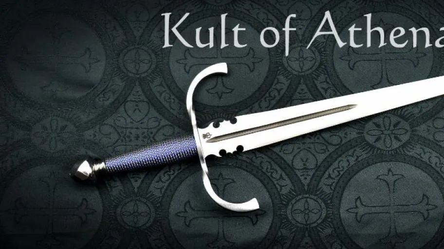 BKS - Gothic Dagger with Cobalt Blue Wire Grip Wrap