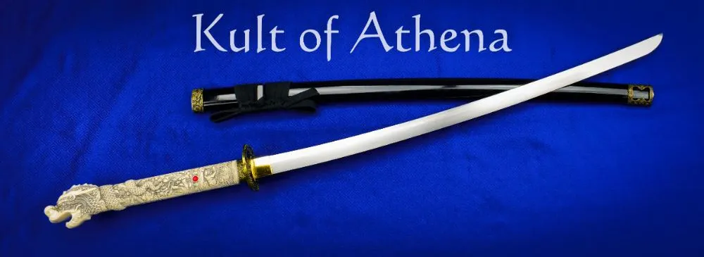 Musha - Seiryu Katana with Black Saya Scabbard